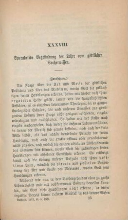513-550 Speculative Begründung der Lehre vom göttlichen Vorherwissen : Fortsetzung