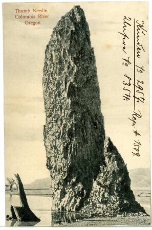 Oregon. Thumb Needle Columbia River