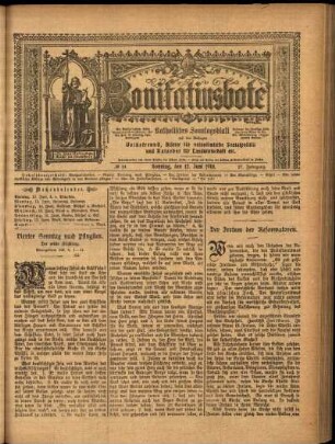 Erste Ausgabe vom Sonntag, den 12. Juni 1910.