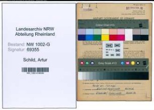 Entnazifizierung Artur Schild, geb. 02.10.1903 (Filmvorfuehrer)