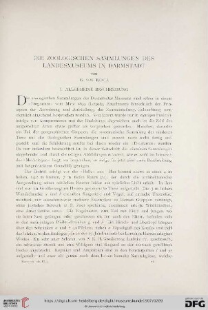 3: Die zoologischen Sammlungen des Landesmuseums in Darmstadt