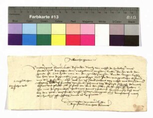 Brief Albrecht von Hohenlohe an Lienhard Kempnater.