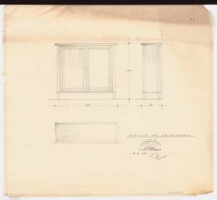 Schloss Posen, Posen Umbau: Schrank für Leitzordner Typ 1 1:10