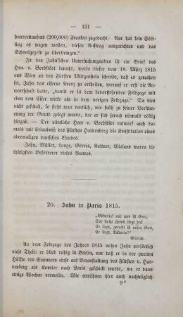 20. Jahn in Paris 1815