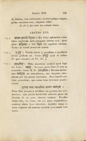 Lectio XVI. (unvollständig)