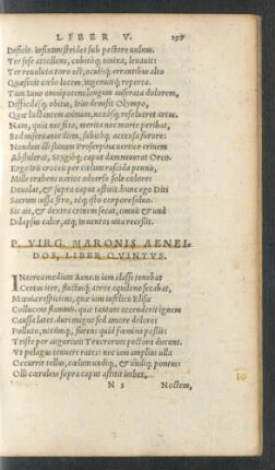 P. Virg. Maronis Aeneidos, Liber Quintus.