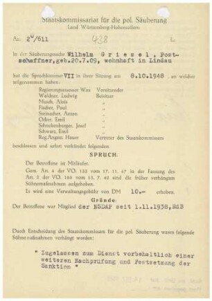 Griesel, Wilhelm