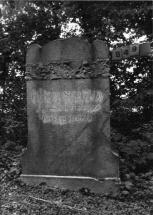 Grabstein 849 [Hahn S. 195 Grab-Nr. 1249]
