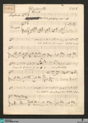 Gleichmut - JWK Mus.Ms. 290 j : V, pf; A|b; StrK WoO 9.03/8
