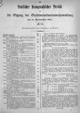 No. 29, 14. November 1912
