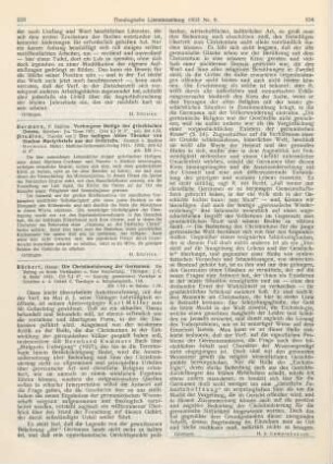 103-104 [Rezension] Rückert, Hanns, Die Christianisierung der Germanen