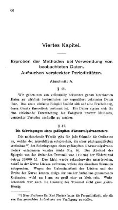 § 47. Die Schwingungen eines gedämpften d'Arsonvalgalvanometers.