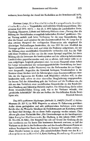 Lange, Helmut :: Die Nordelbische Evangelisch-Lutherische Kirche, Vorgeschichte und rechliche Gliederungsprobleme, Diss. : Kiel, 1972