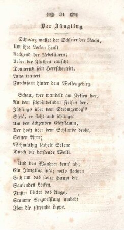 Der Jüngling.