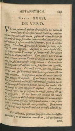 Caput XXXVI. De Vero.