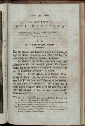 Zweites Capitel. Die Huysburg