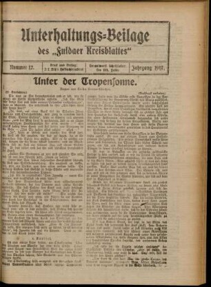 Ausgabe vom Sonntag, den 25. März 1917.