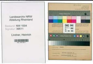 Entnazifizierung Heinrich Lindner , geb. 19.10.1890 (Malermeister)