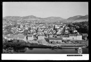 Blick auf Tetschen an der Elbe
