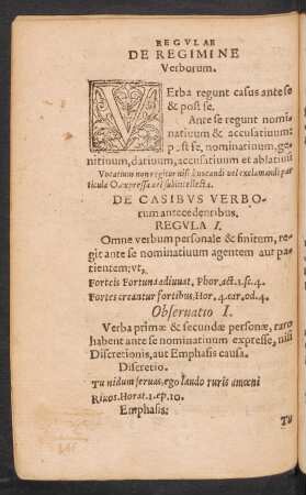 De Regimine Verborum.