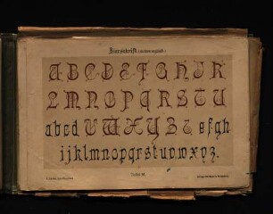 Zierschrift (modern englisch) - Tafel 56