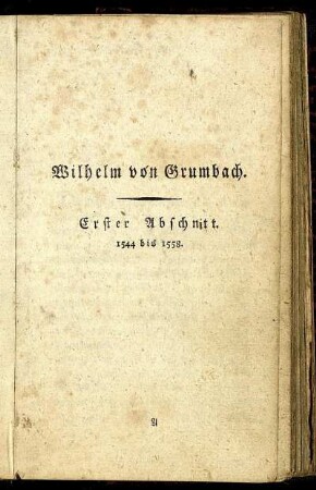 Erster Abschnitt. Von 1544 bis 1558.