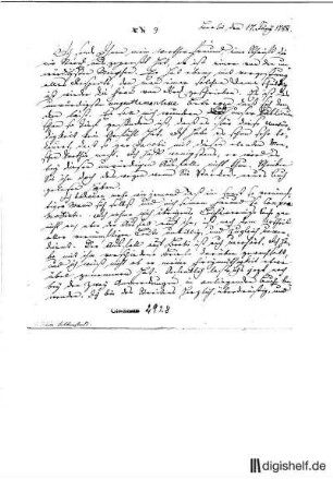 9: Brief von Friedrich Nicolai an Johann Wilhelm Ludwig Gleim
