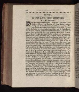 XLVIII. O Jesu Christ, meins Lebens Licht