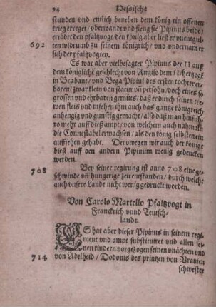 Von Carolo Martello Pfalzvogt in Frankrich vnnd Teutschlandt.