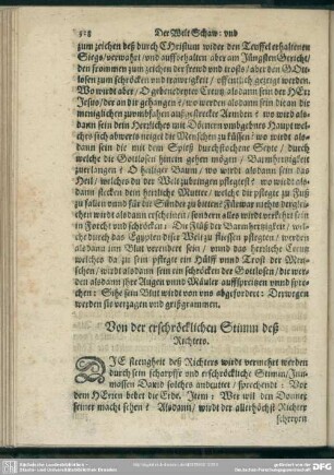 Von der erschröcklichen Stimm deß Richters
