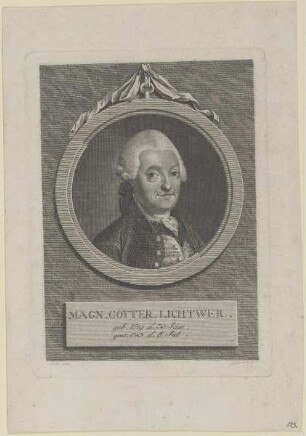 Bildnis des Magn. Gottfr. Lichtwer