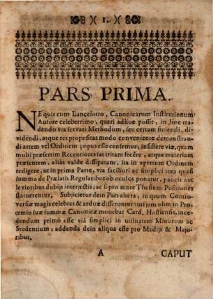 Epitome Canonica De Praelatis Regularibus