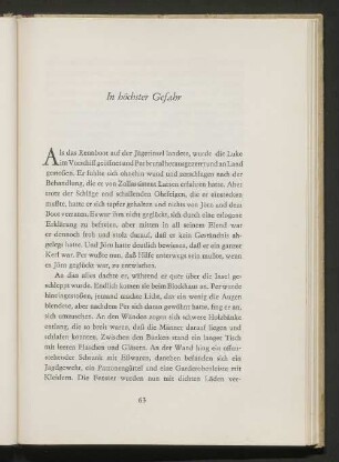 In höchster Gefahr