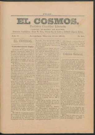 Tercer número de enero, Martes 31 de 1893