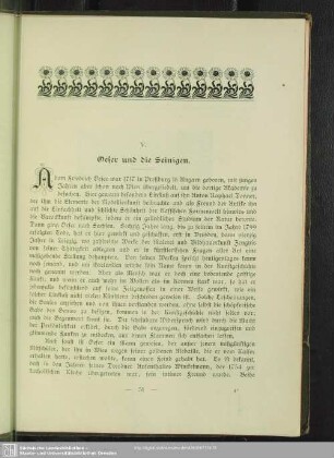 V. Oeser und die Seinigen