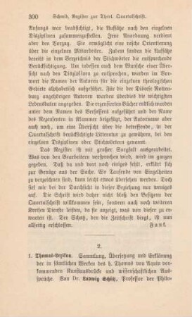 300-305 [Rezension] Schütz, Ludwig, Thomas-Lexikon