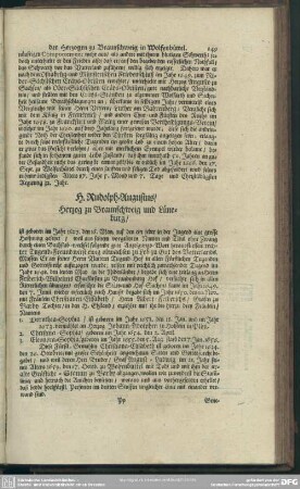 [Erster Haubt-Zweig dieses Regentenbaums]
