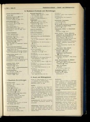 Kunst- und Bildungswesen