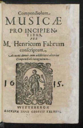 Compendiolum Musicae Pro Incipientibus