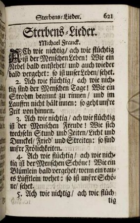 Sterbens- Lieder.