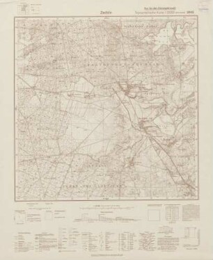 2842 Zechlin, Topographische Karte 1:25000 (4cm - Karte)