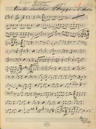 Unter deutscher Flagge : deutscher Ruderer-Marsch ; op. 107