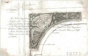 Thiersch, August ; Gebäude, Nebengebäude, Innenausstattung - unbestimmbare Einzelblätter - Innenausstattung - Gebälk (Detail)