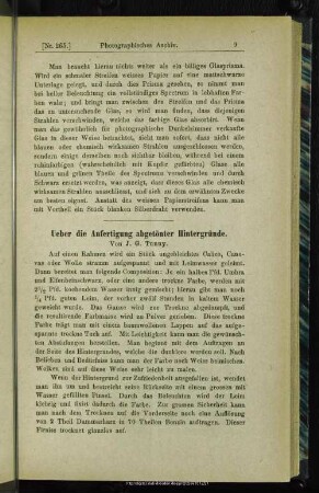 Ueber die Anfertigung abgetönter Hintergründe
