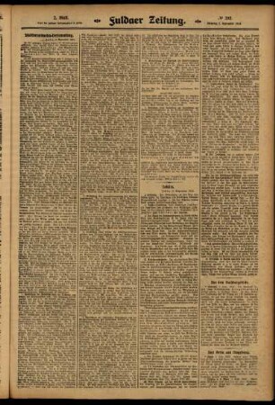 Zweite Ausgabe vom Dienstag, den 02. September 1913.