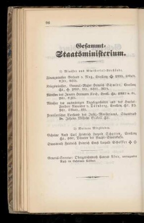 Gesammt=Staatsministerium.