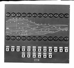 Bietigheim (Württ.), Bf, DR- Stellwerk, Lichtschalttafel