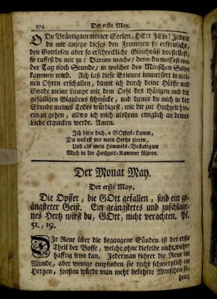 Der Monat May.