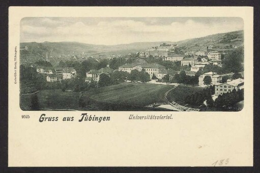 183, Gruss aus Tübingen. Universitätsviertel.