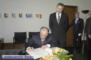 Ion Iliescus, Besuch des rumänischen Ministerpräsidenten